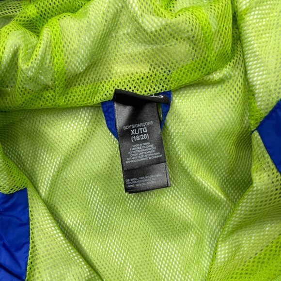 The North Face Blue HyVent Hooded Windbreaker Jacket Boys Youth XL 18-20 - Picture 5 of 10